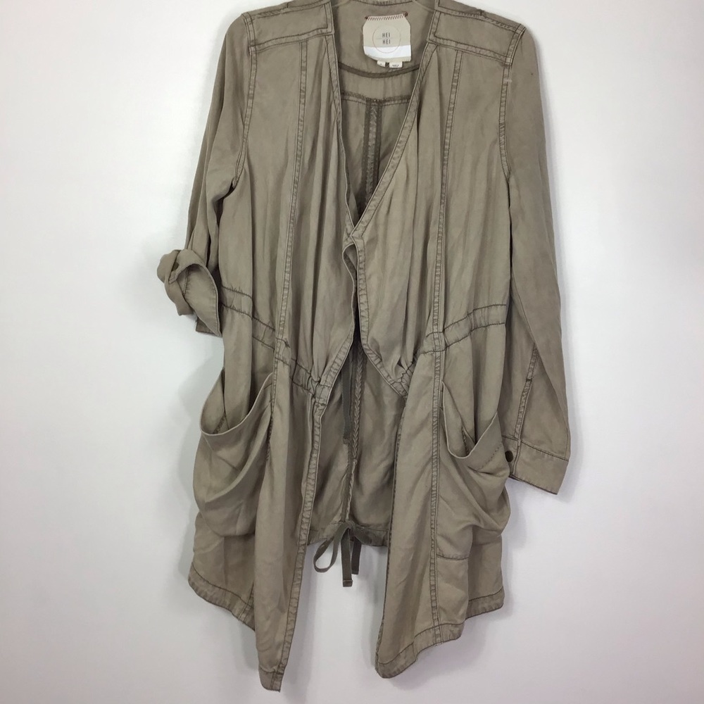Anthropologie Khaki Jacket Small